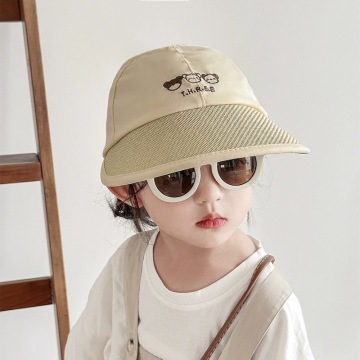 Spring-Autumn Thin Tie Ponytail Sun Hat for Girls