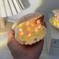 Floral Tulip Shell Night Light para la decoración del dormitorio