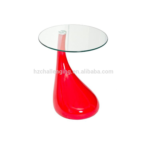T001 Wooden frame glass top dining table