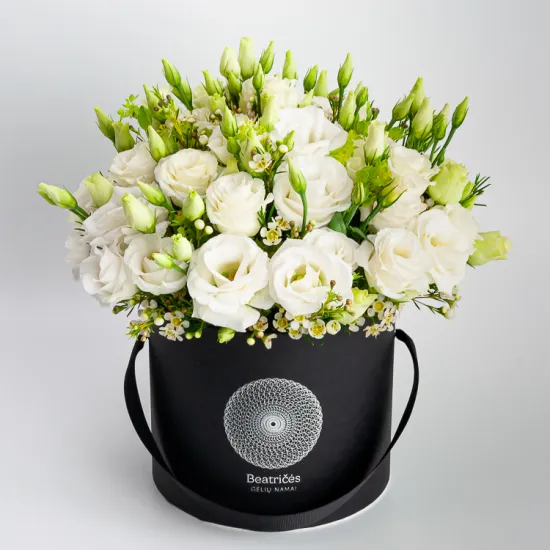 Custom Black Flower Empty Box