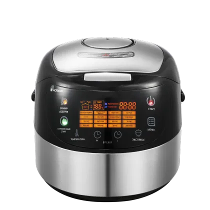 China Trade Big Family 5L White, Black and Orange Rice Cooker