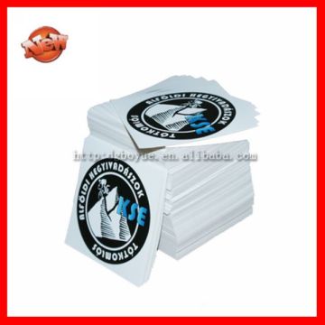 Printing individual sheet personalized stickers