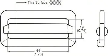 fashion metal buckle for fastener dog collar