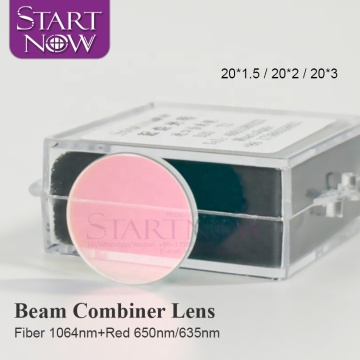 Mirror Combiner Beam Yag/Fiber Laser untuk mesin penanda - lensa 1064nm dia.20mm