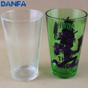 16oz (473ml) Painted Pint Glass with Custom Decals
