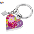 Brand Gift Metal Custom Heart Shaped Keyrings