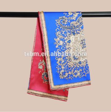 Custom 100%silk charmeuse ladies scarf 14mm, handrolled square scarf