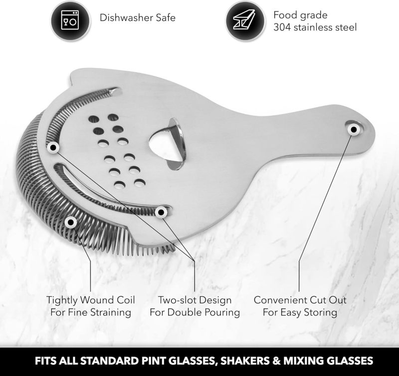 Stainless Steel Cocktail Strainer