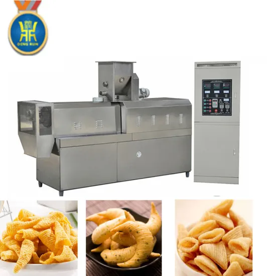 Fried Corn chips flour snacks pellet production line