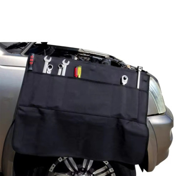 Meosrock Magnetic Car Fender Cover Protector with Tool Pockets -Mechanics Work Mat Auto Accessory