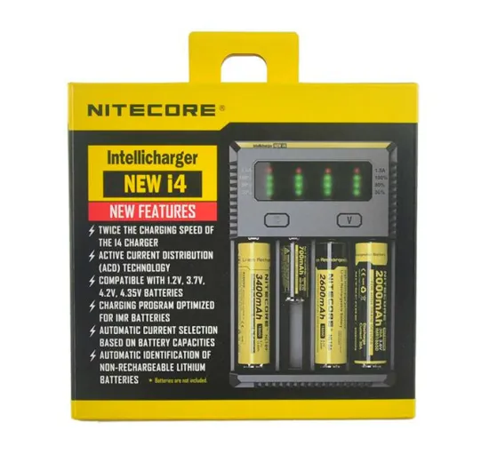 Original Nitecore New I4 18650 Battery Charger