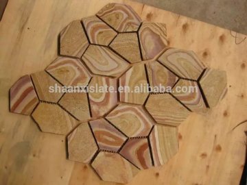 new cheap multicolor rusty mosaic wall decoration panels for exterior wall