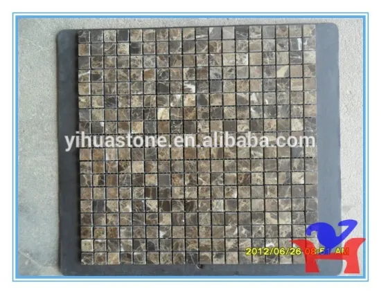 China Dark Emperador marble mosaic