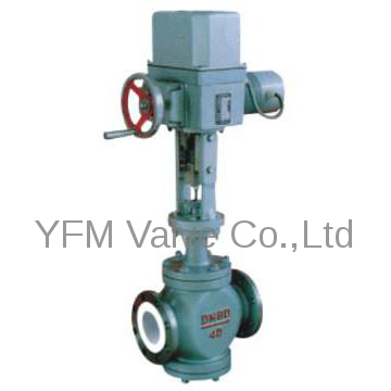 Electric PTFE/PFA/FEP lined control valves manufacturers