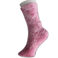 Chaussettes en plumes roses