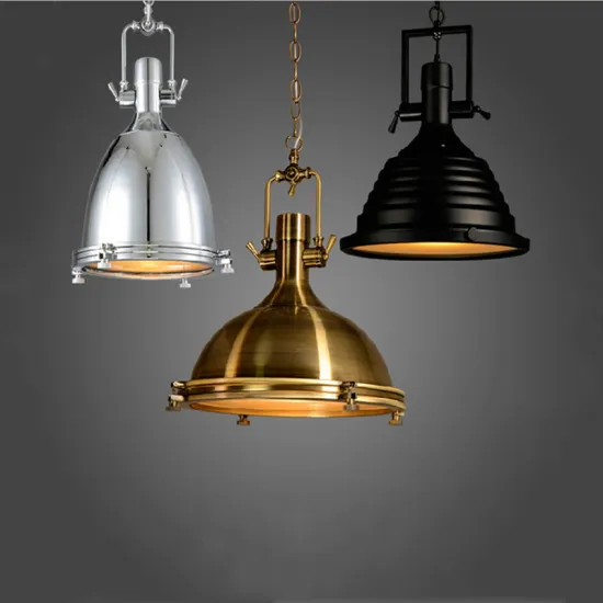 Vintage High-Quality Loft Retro Suspension Industrial Metal Pendant Lights for Restaurants and Home Decor