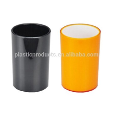 Colored plastic tumbler hotel bathroom accessories set