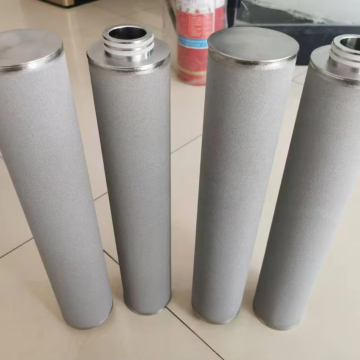 Hoge precisie Aangepaste 5-laags SS304 316 Poeder gesinterd filterelement met 1um luchtfiltratie
