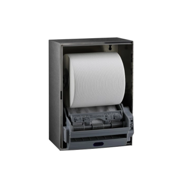 Closed design paper towel dispenser