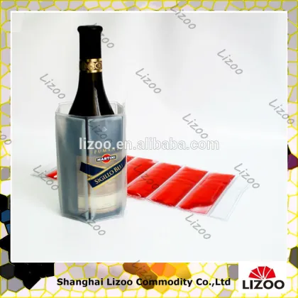 Gel ice pack wine cooler