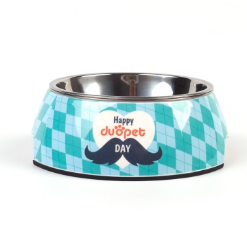 Eco-friendly Melamine Raised Elevated Pet Bowls