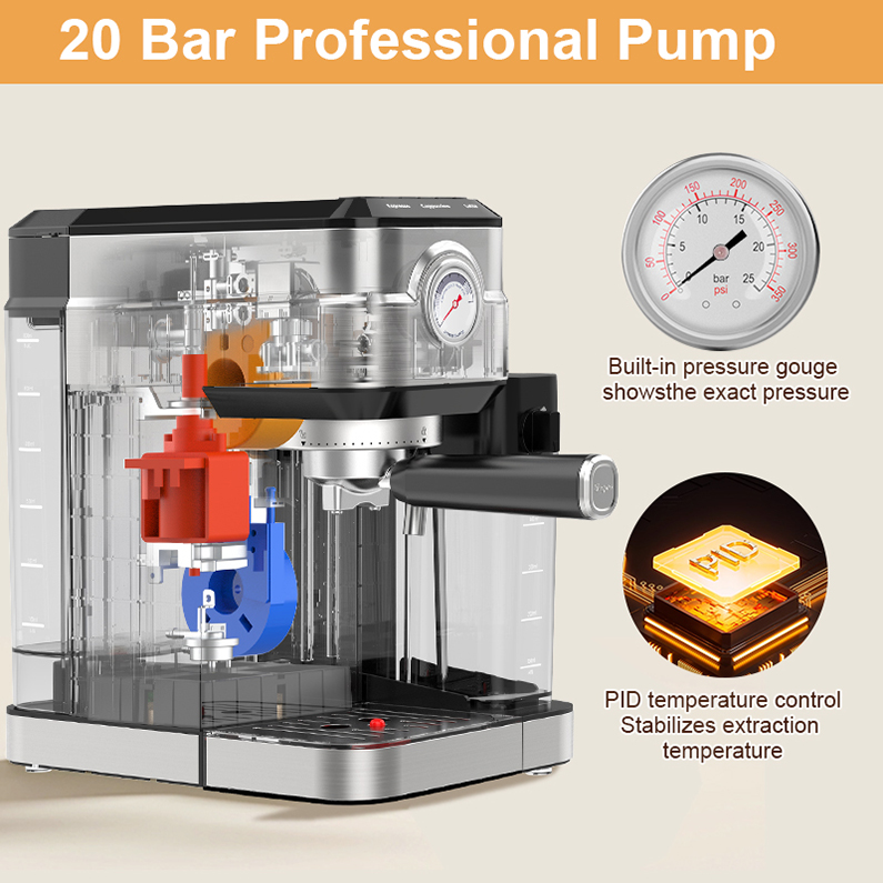 espresso machine with milk frother (2)