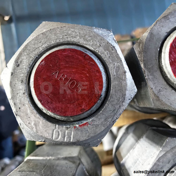 M16 ~ M40 ASTM F1554 Gred 105 Rod Berulir Karbon Tinggi dan Bolt Anchor