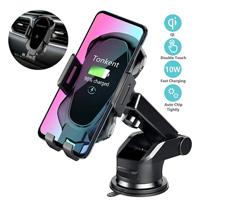 Kabelloses Autoladegerät Auto Clamping Car Charger Mount