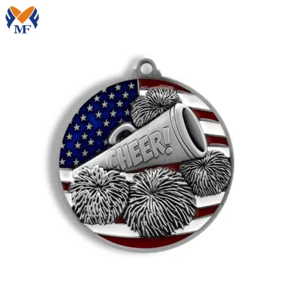 Funny cheerleading metal awards medals