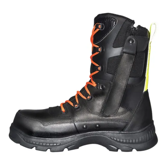 2021 New Fashion Steel Toe & Midsole Firefighter Rescue Rubber Safety Boots