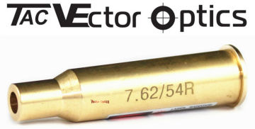 TAC Vector Optics 7.62x54R Caliber Cartridge Style Red Laser Bore Sight Brass