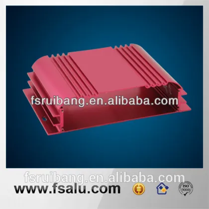 Custom red extruded aluminium cases box