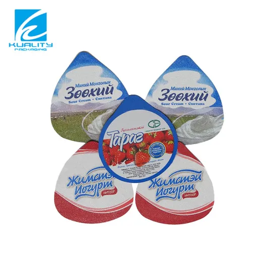 Custom Printed Plastic Aluminum Foil Easy Peel Lidding Film for Yogurt Cups