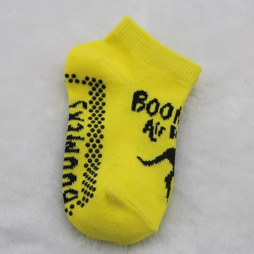 CSP-214 fuzzy young children good quality sock non slip on the sole with cute kangaroo partten