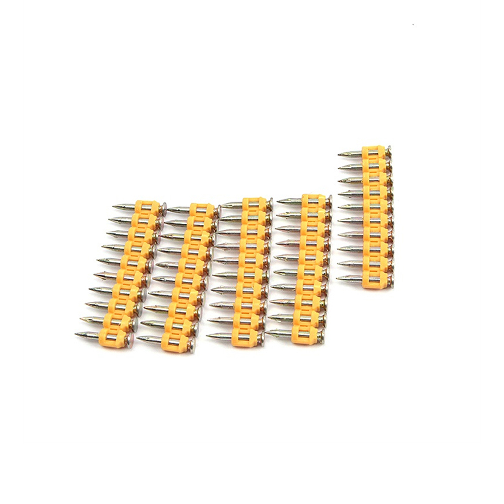 Clamp tip gas nails yellow strips