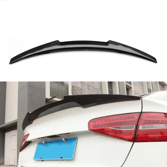 Dry Carbon Fiber Rear Trunk Spoiler and Boot Lip Kit for Audi A4 Models (B8 & B8.5) 2013-2016