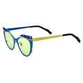 Skeletonized Round Titanium Sunglasses