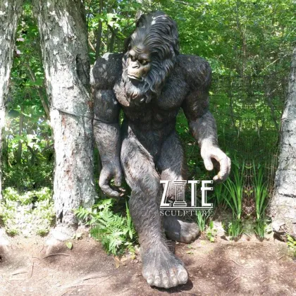 Wholesale life size resin sculpture fiberglass bigfoot statue