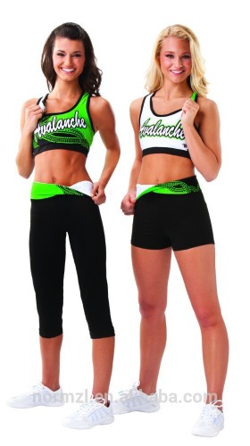 Hot sale spandex wholesale cheerleading uniforms,crop top cheer uniform