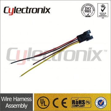 Flameproof cable wire assembly