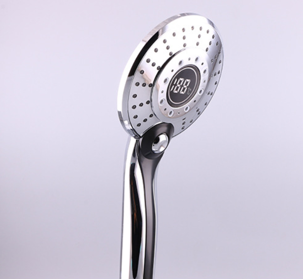 3 functions Bathroom LED Hand Shower Head With 3 Color Changing Temperature Display Bathroom Showerhead