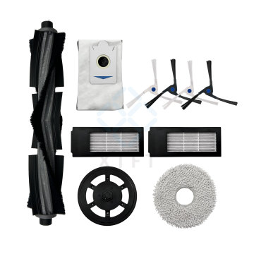Comprehensive Accessory Kit for ECOVACS DEEBOT X2 Omni Robot Vacuum: Including Main Brush, Filters, Mops, Side Brushes, and Additional Vacuum Cleaner Parts
