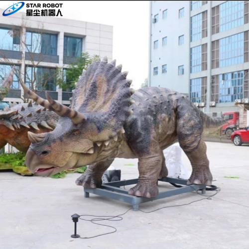 6M Animatronic Dino Triceratops yang dapat disesuaikan