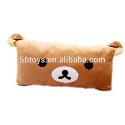 Cute plush emoji pillow,bear emoji plush pillow