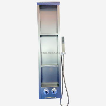 X11700 Stainless Steel Black Shower Panel