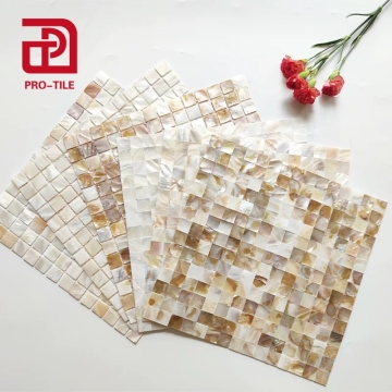 Pure White Pearl Shell Mosaic - Toilet Wall Decoration