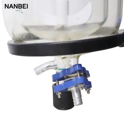 Mini Electric Vacuum Glass Reactor Steam Jacketed Reactor