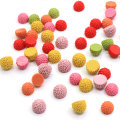 Kawaii Little Wool-like Ball Flatback Resins Handmade Craft Decor Cabochon DIY Toy Decoration Charms Spacer