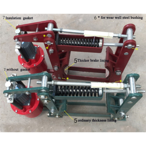 Cần cẩu thủy lực Thruster trống phanh