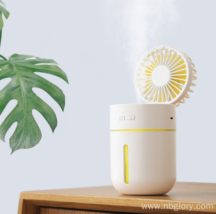 Rechargeable Car Cute Humidifier Folding Battery Fan